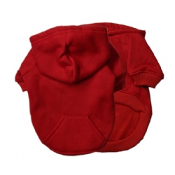 red blank dog hoodie for new year