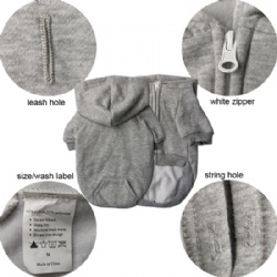 Athletic grey urban dog hoodie